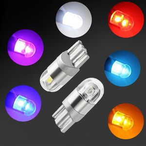 100 pcs T10 12V 168 194 192 2825 W5W 3030 2smd LED Cunha Bulbos de Carro para Largura Lâmpadas Indicador Luzes de Licença Luzes