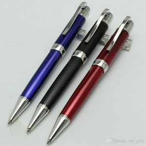 أعلى جودة القلم المحيط الأزرق / أسود / أحمر rollerball الكاتب الكبير جول فيرن العلامة التجارية مسامير القلم كاب 14873/18500