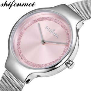 Armbanduhren Shifenmei Frau Uhr 2021 Mode Quarz Damen Wasserdichte Kleid Armbanduhr Einfache Mädchen Uhr Zegarek Damski