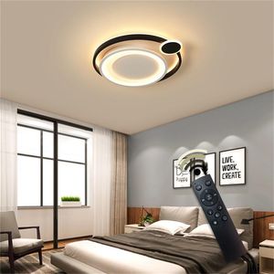 Plafoniere 86LIGHT LED rotonde con telecomando dimmerabile 220V 110V Apparecchi decorativi moderni per la casa Soggiorno camera da letto