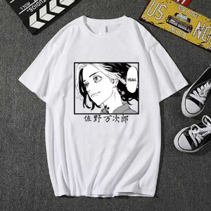 Hot Anime Tokyo Przeczyny Mikey T-shirt Loose Casual Fashion Print O-Neck Cloth Y0809