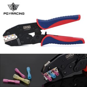 Europ Style Crimping Tool Crimping PLIER TRIES STRIPTER Cutter Crimper Wire Tool For Heat krympbar kontakt 0,5-6,0 mm 20-10Awg PQY-GJ032RB-QY