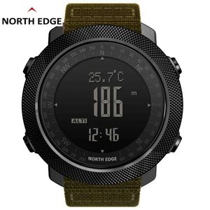 North Edge Men's Watches Sports Military Digital Barometer Altimeter Compass Waterproof Apache 3 Men 210728