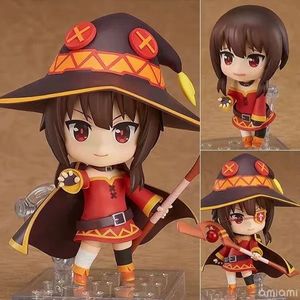 10cm Konosuba: Bênção de Deus neste mundo maravilhoso! Megumin 725 Action Figura PVC Coleção modelo brinquedos para o presente de Natal X0522