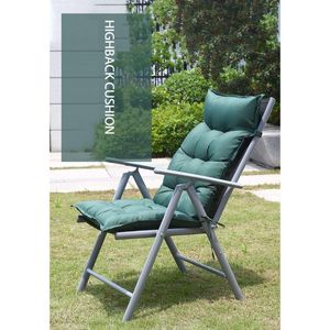 Cuscino/cuscino decorativo reclinabile da giardino mobili da esterno campeggio portatile pausa pranzo schienale pieghevole poltrona letto terrazza tempo libero