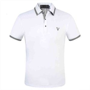 Mens Designers Polo Shirts Men Casual Polos Fashion Letter Print Embroidery Summer T Shirt High Street Cotton