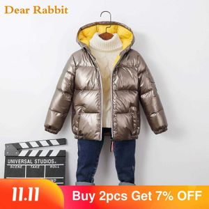 2021 패션 가을 겨울 소년 아기 코트 오리 재킷 야외 의류 방수 옷 여자 아이 스노우트 H0909