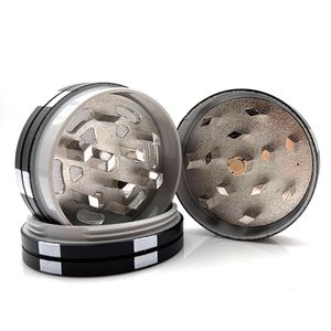 Akcesoria do palenia Tobacco Grinder Chip Cztery Warstwy Przenośne Fast Smoking Tools Creative Metal + Plastic YHM259-ZWL