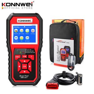 Konnwei Диагностические инструменты OBD OBD2 Automotive Scanner Code Reader Car Diagnostic Scanner ODB2 Автомобильный Диагностический инструмент Автоматический сканер Лучший OBD 2