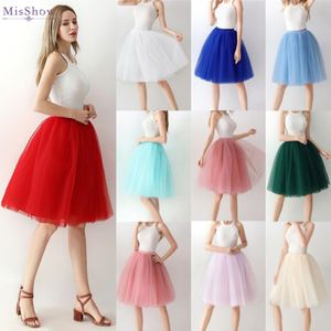 Stock Jupon Femme Short Petticoats Women Tulle Dress Skirts Underskirt For Prom Evening Dresses Wedding Accessories CPA614 on Sale
