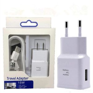 TOP V1 A V A Home Wall Charger Adapter Kits Quick Charge snelladen In EU US Plug Adapter met USB kabel Gegevenssynchronisaties Kabels