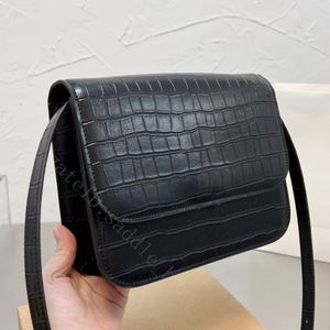 Modetaschen Dame Cross Body Schulter Brief Berühmte Designer Handtasche Frauen Totes Klappen Haspe Brief Plain Alligator Krokodildruck Glatte Clutch Geldbörse