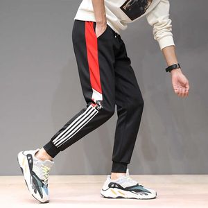 Dropshipping Mens Streetwear Cargo Spodnie Boczne Kieszenie Spodnie Męskie Hip Hop Patchwork Zgrywanie Dreset Pantalon Homme X0723