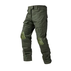 Men s Pants Military Tactical CP Green Camouflage Cargo US Army Paintball Combat Trousers With Knee Pads Work Clothing