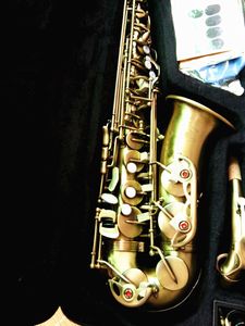 Alt Sax Classic Model Saksofon EB Tune Antyczna miedziana symulacja E Flat Sax z przypadku usta ustnika trzcinowe Paski profesjonalne