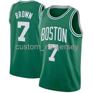 Jaylen Brown #7 Swingman Jersey stitched custom name any number