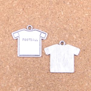 36st Antik Silver Bronze Plated Football Cloth Charms Pendant DIY Halsband Armband Bangle Fynd 26 * 23mm