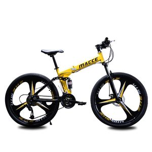 Wholesale new folding bicycle for sale - Group buy Mountain Bike Bicycle Inch Speed Knife Double Damping Mountain Folding Bicycle Speed New
