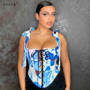 TRAF BREAST CHEST BIND BRA TAK TOPS SPORTS CORSET TOP LADIES SOMMAR Grunge kläder för fitness T114442 210712