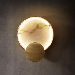 ウォールランプLED大理石のライト高級スコンのリビングルームの背景廊下展覧会ブラ寝室ベッドサイドEL照明