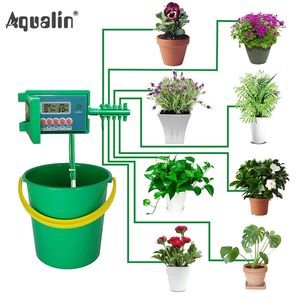 Automatisk Micro Home Drip Irrigation Watering Kits System Sprinkler med Smart Controller för Trädgård, Bonsai Inomhusbruk # 2 210809