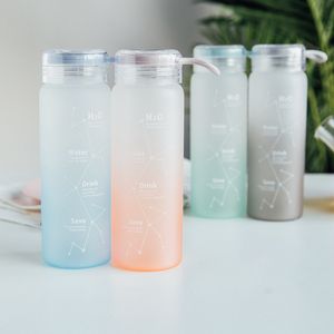 Personality trend Water Bottles simple frosted glass female student creative home large-capacity tea cup 4 colors