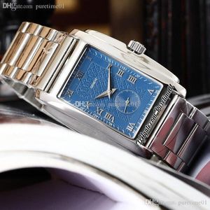 2022 Gondolo 5124G Automatyczny Zegarek Mężczyzna Niebieski Teksturowany Silver Markery rzymskie Bransoletka ze stali nierdzewnej 5 Style Zegarki PurEtim01 E13e5