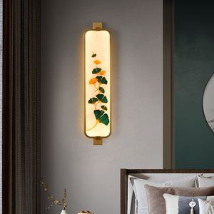 Moderne Neue Chinesische Stil Wand Lampen Wohnzimmer Hintergrund Alle Kupfer Licht Spiegel Front Lichter Led Wände Lampe Platz badezimmer