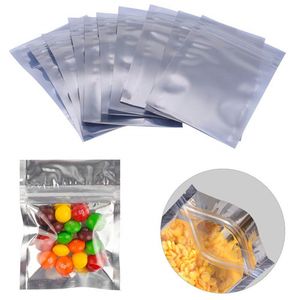 再販可能なジッパーバッグの食品貯蔵アルミホイル袋セルフシールプルーフポーチパッケージ18サイズ
