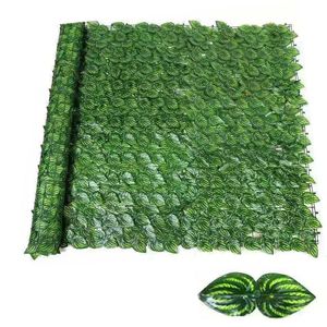 Decorative Flowers & Wreaths Artificial Balcony Green Leaf Fence Roll Up Panel Ivy Privacy Garden Wall Backyard Home Decor Rattan Plants