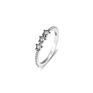 Celestial Stars Ring Originele zilveren ringen voor vrouw DIY Sieraden Maken Sterling Fashion Cluster