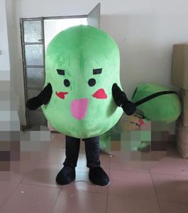 Halloween Mung Bean Mascot Traje de Alta Qualidade Dos Desenhos Animados Anime Tema Personagem Carnaval Unisex Adultos Outfit Natal Festa de Aniversário Vestido
