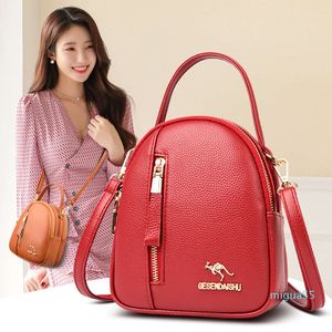 Kangaroo mittleren Alters kleiner Tasche Frauen Eine Schulterwechsel Vertikale Handy Freizeit Crossbody Bags