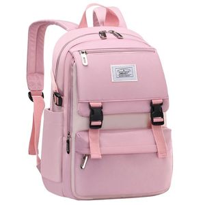 Zaini da scuola Zaino da principessa rosa per ragazze per adolescenti Borsa da libro per ortopedia leggera ad alta capacità Zaino casual impermeabile per bambini