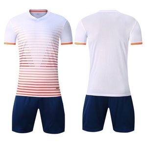 Toppkvalité ! Lag fotboll jersey män pantaloncini da fotboll kort sportkläder springa kläder vit svart röd gul blå gjda