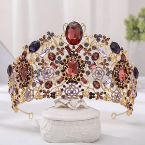 Coroa para Mulheres Ornamento Semicírculo Dourado Casamento Noiva Tiara Simples Rhinestone Noiva Elemplabating Moda Jóias