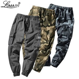 LOMAIYI M-7XL Mens Cargo Pants Camo Joggers Men Pants Men's 2020 Spring Camouflage Streetwear Hip Hop/Harem Pants For Man BM280 X0615