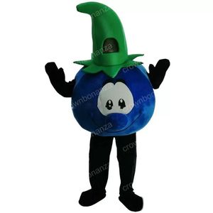 Halloween Blaubeeren Maskottchen Kostüm Top Qualität Cartoon Charakter Outfits Erwachsene Größe Weihnachten Karneval Geburtstag Party Outdoor Outfit