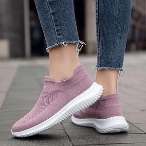 BQ1291 fábrica desenhista corredor malha de couro sapatos sapatos mulheres esportes esportes treinadores oco ultra-luz conforto respirável casual andando preto, vermelho, roxo