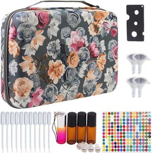 Essentiella oljor Lagring Håll 70 flaskor - Hard Shell Organizer Case för Artnaturals / Young Living / Radha / Doterra Aromaterapi