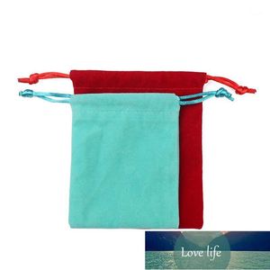 Gift Wrap 10pcs Velvet Bags Soft Packaging Wedding Bracelet Jewelry Pouches Dust-proof Red Black Blue Color Custom Bag 8x10cm 10x12cm1 Factory price expert design