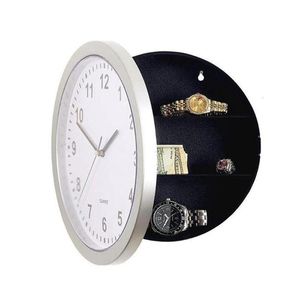 壁の時計は、隠しお金のための安全な秘密の金庫をキャッシュジュエリーコンパートメントウォール