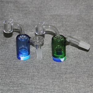 Vidro Recuperação de cinzas Captador Hookahs 90 45 graus para bongos de água de vidro Bubbler 14mm 18mm Catchers