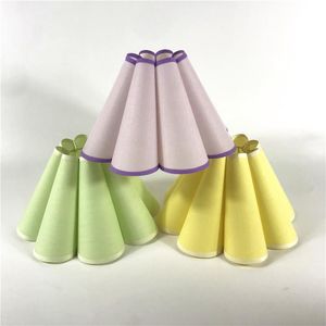 Lamp Covers & Shades 10 Inch Korean Lovely Petal Lampshade Cloth For Table Standing Lamps Creative Desk Shade Bedroom Accessories E27