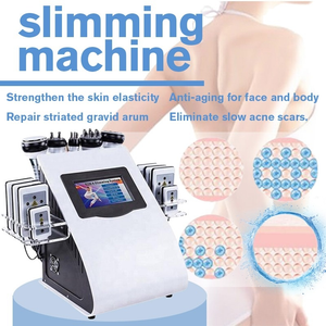 HOT Ultrasonic Liposuction 40K Cavitation Radio Frequency Vacuum Bipolar RF Machine 8 Pads LLLT LipoLaser Slimming Beauty Equipment