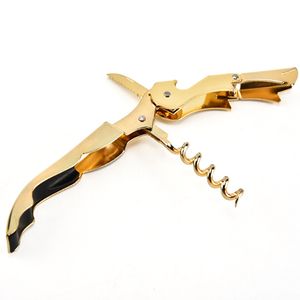 Luxury Gold Hippocampus Red Wine bottle Opener Rose-gold Screw Corkscrew Can Beer Openers