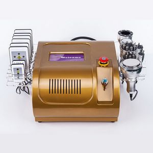 8 в 1 Кавитационная липосакция Ультразвуковая машина для похудения Lipo лазерная потеря веса пылесос РЧ и тело для похудения