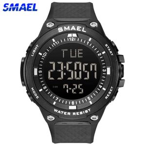 Smael Sport Watch Men Militär Armé Digitala Klockor Vattentät Alarm Man Klocka Led Datum Mäns Armbandsur Relogio Masculino G1022