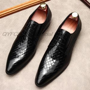 Tamanho 6 a 12 homens oxford vestido sapatos de couro genuíno feito à mão preto rendas-up brogue clássico festa de casamento sapatos formais para homem