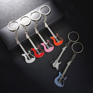 Бесплатные мода DHL Гитара Beychain Mini Cute Bass Keyring High-End Car Car Key Держатель Party Hooks Подары Подарки Случайный Цвет Отправить Kimter-G785R F